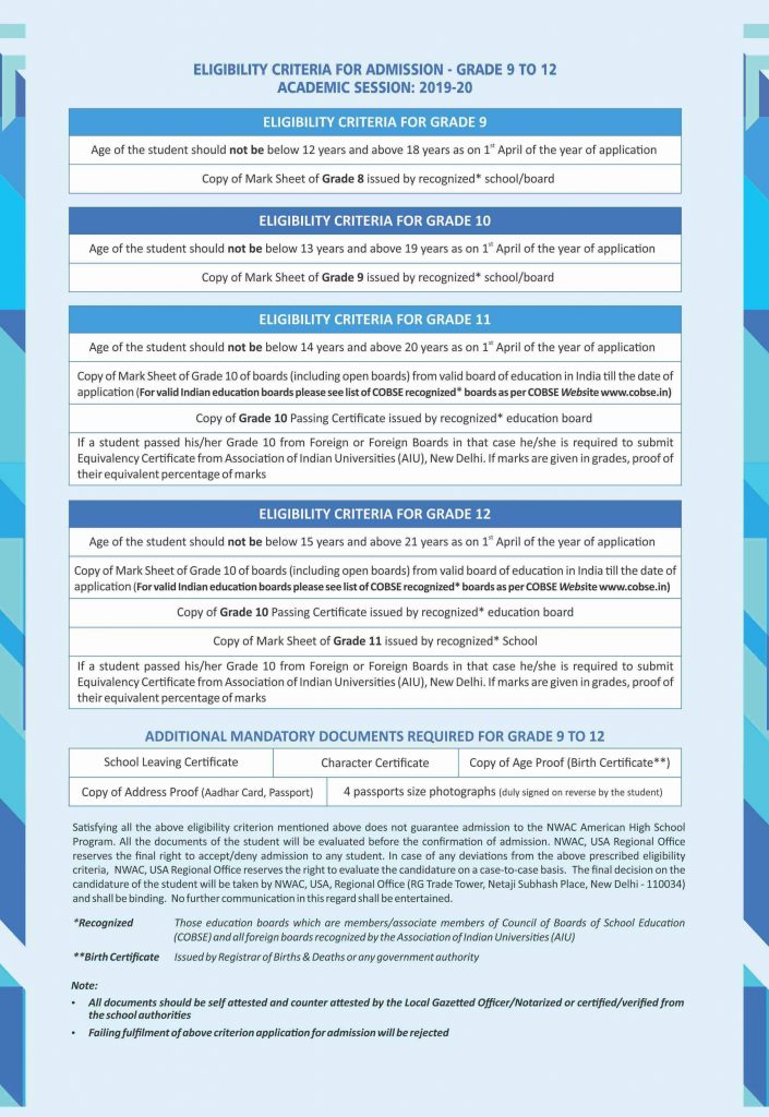 Eligibility Criteria